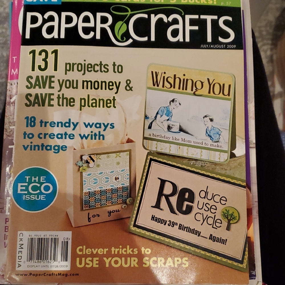 Paper  Crafts magazine July August 2009  Arts & Crafts Junk Journal,card Making